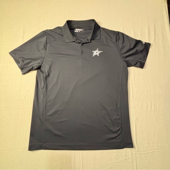 Dallas Stars Nike Golf Polo Dri Fit Tour Performance Hockey Polo Size Large - Picture 1 of 5